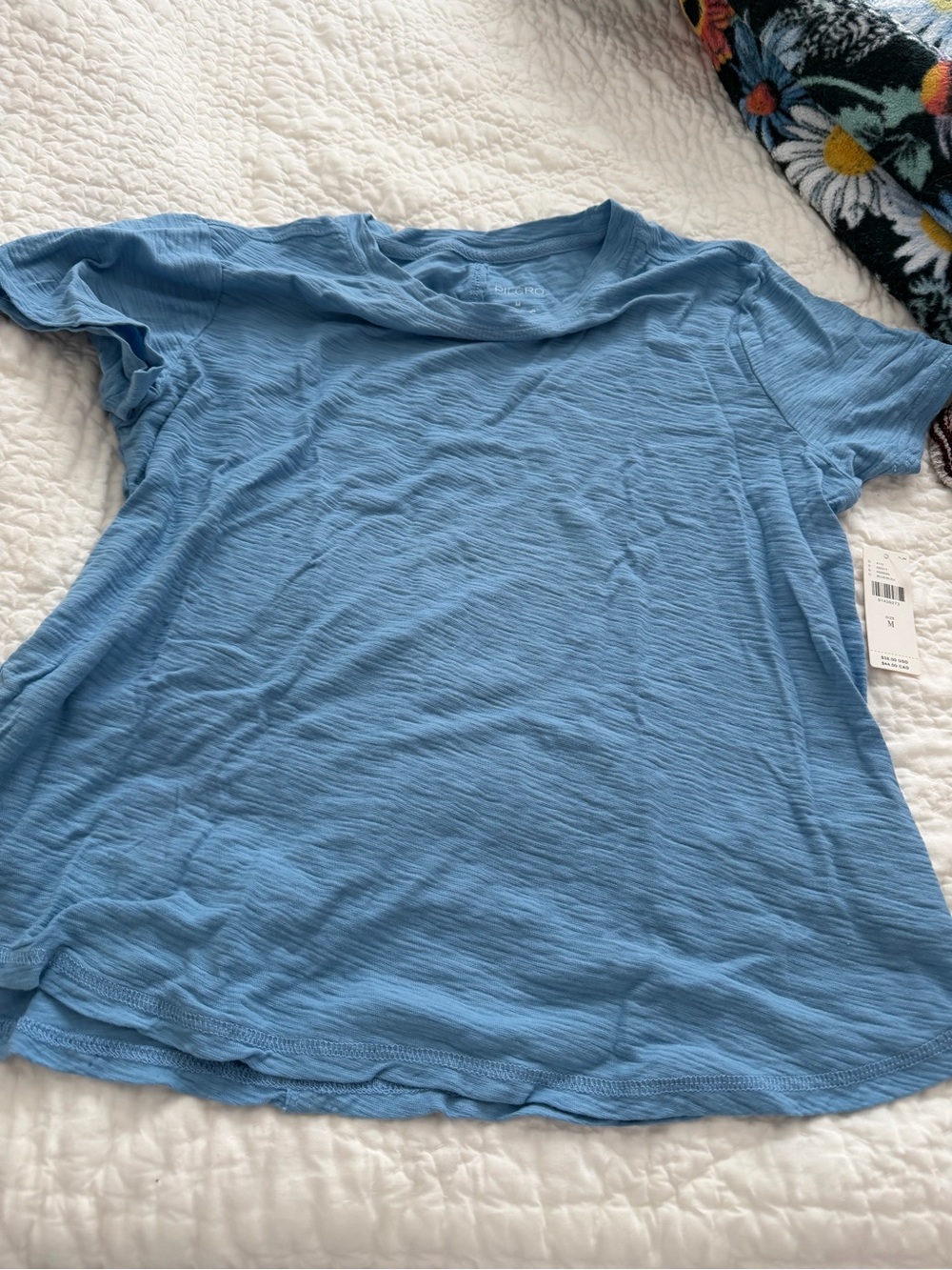 Pilcro Sky Blue Short Sleeve Crewneck Tee
